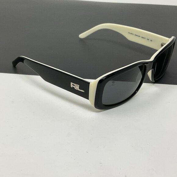 Ralph Lauren Sunglasses RL 8015 5044/87 Black Ivory FRAME Only Scratched Lenses main image 7